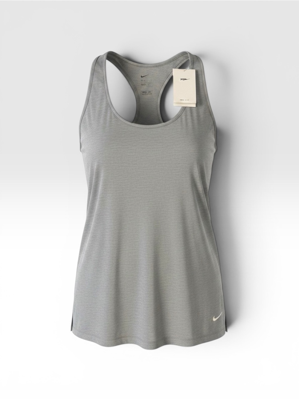 NWT Nike Women's Yoga Dri-FIT Crossback Training Tank Gray XL